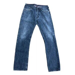 GONZ G Denim Jeans Men's 32 Button Fly Slim Fit Medium Wash Pants​​​